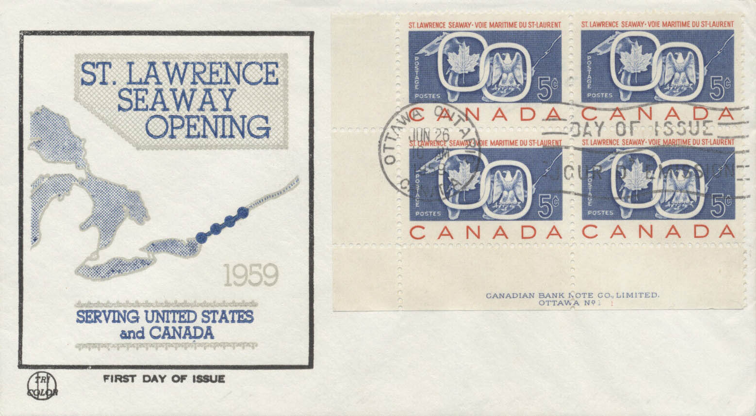 Canada Scott #387 - Beck Tri-Color Canada Scott #387 - Beck Tri-Color