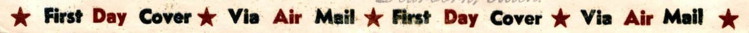 Air Mail bordered General Purpose cachet #OR-B4a2 - Oswald A. Ludwig