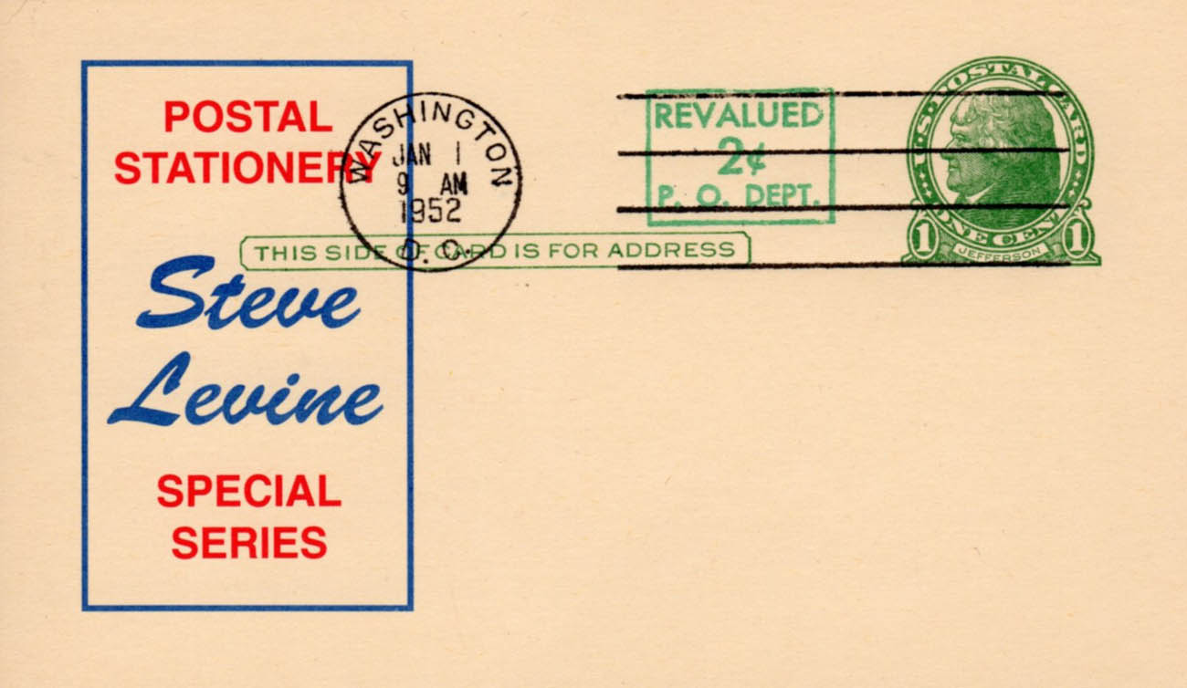 U.S. Scott #UX41 Steve Levine cachet U.S. Scott #UX41 Steve Levine cachet