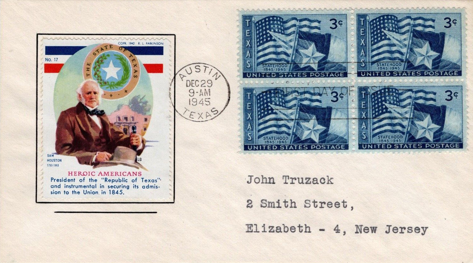 U.S. Scott #938-NIM - unknown (possible John Truzack) U.S. Scott #938-NIM - unknown (possible John Truzack)