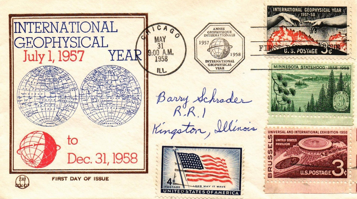 U.S. Scott #1107-NIM - Beck Tri-Color U.S. Scott #1107-NIM - Beck Tri-Color