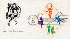 U.S. Scott #1749-1752 - CoCo Cachets by Cover Collectors Club U.S. Scott #1749-1752 - CoCo Cachets by Cover Collectors Club