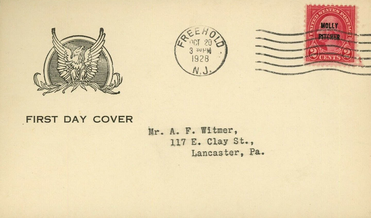General Purpose cachet GP#Eagle3a on U.S. Scott #646-9 General Purpose cachet GP#Eagle3a on U.S. Scott #646-9