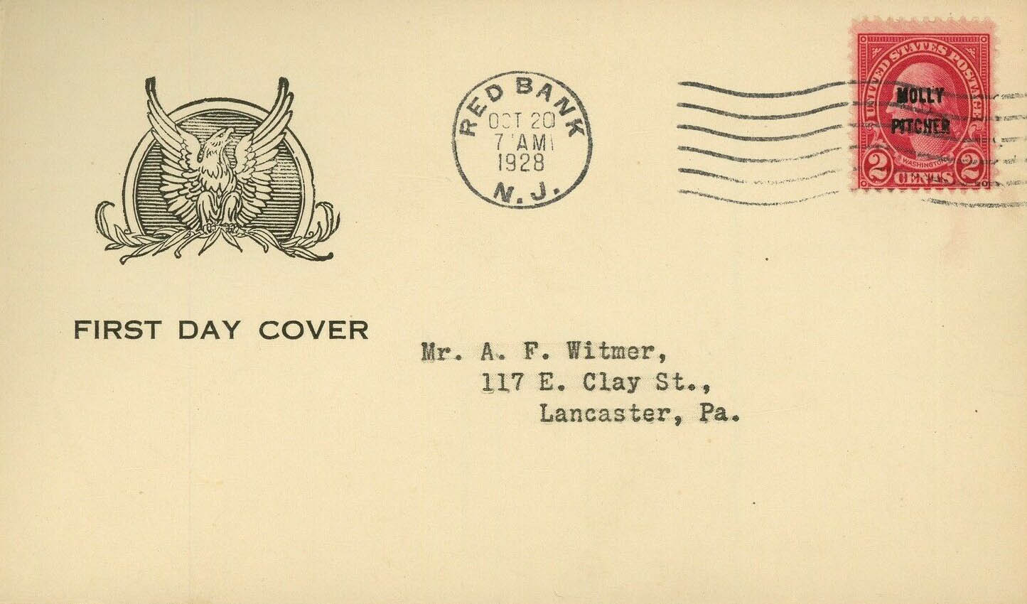 General Purpose cachet GP#Eagle3a on U.S. Scott #646-9 General Purpose cachet GP#Eagle3a on U.S. Scott #646-9
