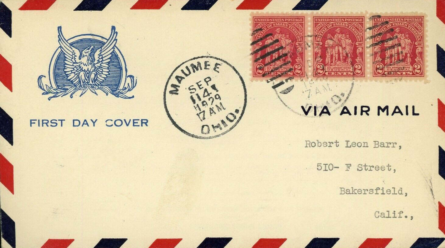 General Purpose cachet GP#Eagle3b on U.S. Scott #680-41a General Purpose cachet GP#Eagle3b on U.S. Scott #680-41a