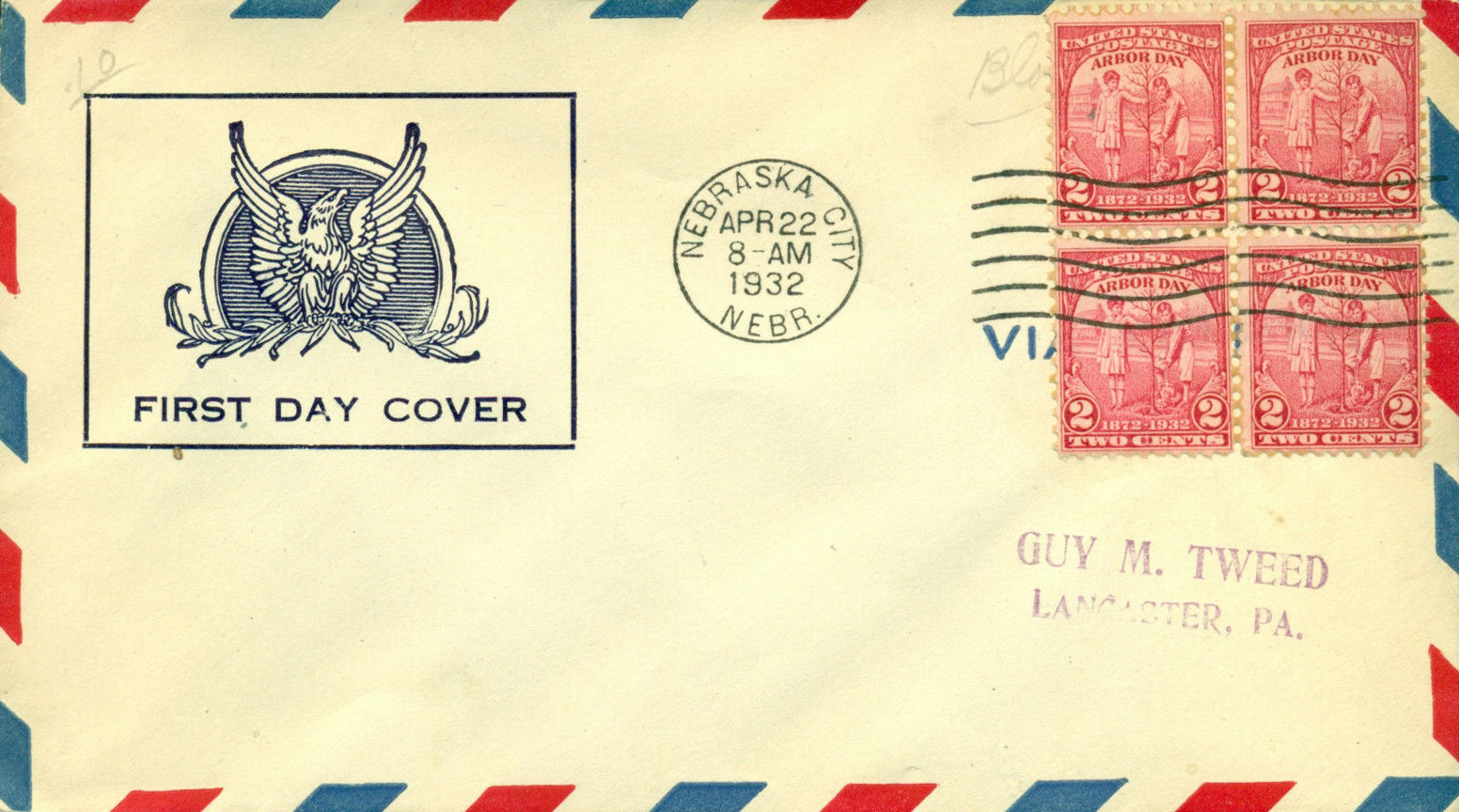 General Purpose cachet GP#Eagle3d on U.S. Scott #717 General Purpose cachet GP#Eagle3d on U.S. Scott #717