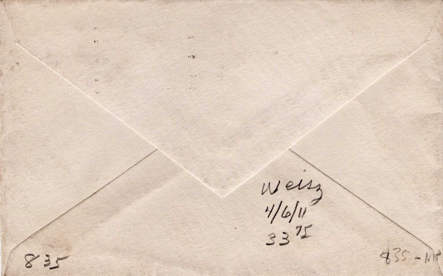 U.S. Scott #835-NIP-10 - unknown U.S. Scott #835-NIP-10 - unknown