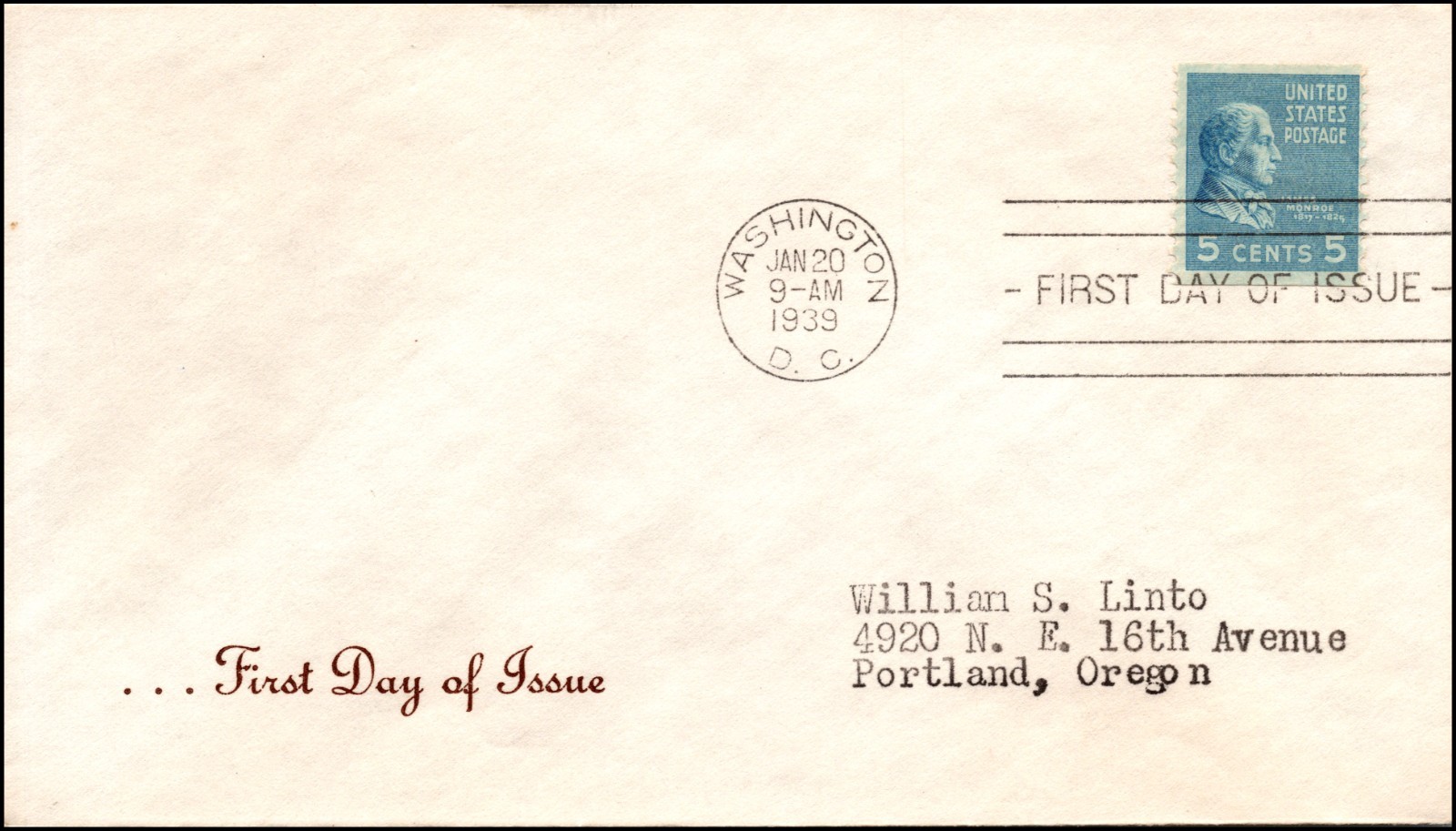 U.S. Scott #845-GP27 - Oswald A. Ludwig General Purpose GP#FDOI-10 U.S. Scott #845-GP27 - Oswald A. Ludwig General Purpose GP#FDOI-10
