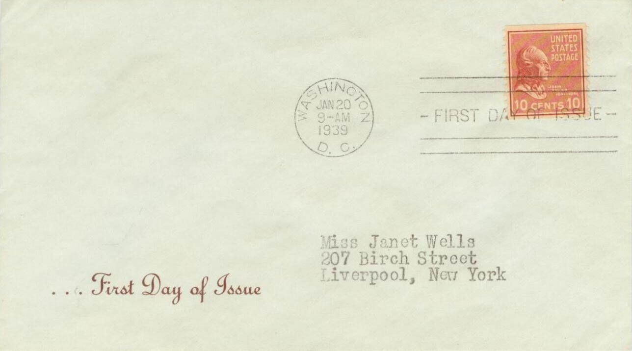 U.S. Scott #847-GP27 - Oswald A. Ludwig General Purpose GP#FDOI-10 U.S. Scott #847-GP27 - Oswald A. Ludwig General Purpose GP#FDOI-10
