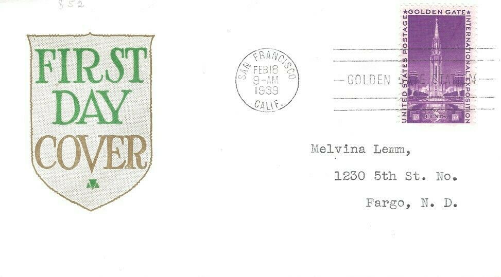 U.S. Scott #852-GP7b-NIP - E.C. Lawrence U.S. Scott #852-GP7b-NIP - E.C. Lawrence