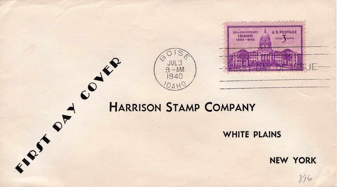 Harrison Stamp Company on Scott #896 Harrison Stamp Company on Scott #896