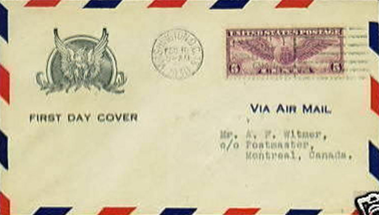 General Purpose cachet GP#Eagle3a on U.S. Scott #C12 General Purpose cachet GP#Eagle3a on U.S. Scott #C12