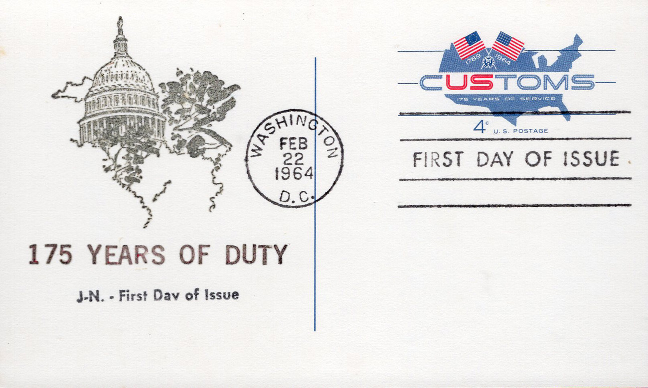 U.S. Scott #UX50 - JN (Jean, James & Charles Nicklin)